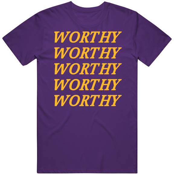 James Worthy X5 Los Angeles Basketball Fan V2 T Shirt