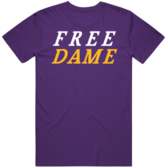 Damian Lillard Free Dame Los Angeles Basketball Fan T Shirt
