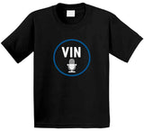 Vin Scully Tribute Patch LA The Voice Los Angeles Baseball  T Shirt