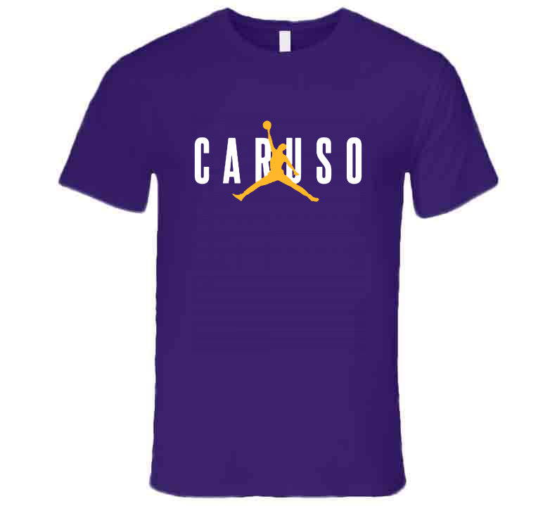 LaLaLandTshirts Alex Caruso Air Caruso Los Angeles Basketball Fan T Shirt Premium / Purple / Large