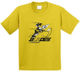 Retro Classic Los Angeles Blades Surf Distressed Hockey Fan T Shirt