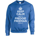 Freddie Freeman Keep Calm Los Angeles Baseball Fan T Shirt