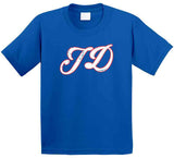 JD Martinez JD Los Angeles Baseball Fan Distressed T Shirt