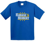Harbaugh & Herbert '24 Political Campaign Parody Football Fan T Shirt