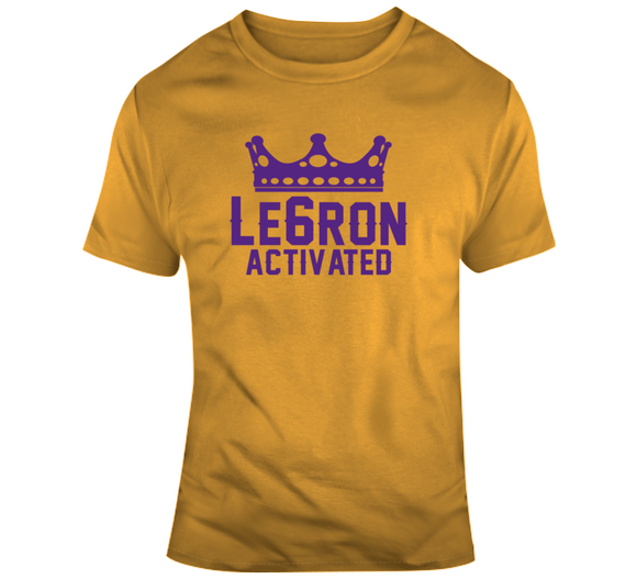 LeBron James Le6ron Activated La Basketball Fan T Shirt