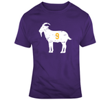 Bernie Nicholls 9 Goat Distressed Los Angeles Hockey Fan T Shirt