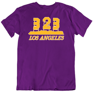 Lebron James Anthony Davis 323 Numbers Area Code La Basketball Fan V2 T Shirt