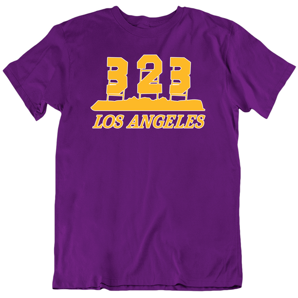 Lebron James Anthony Davis 323 Numbers Area Code La Basketball Fan V2 T Shirt