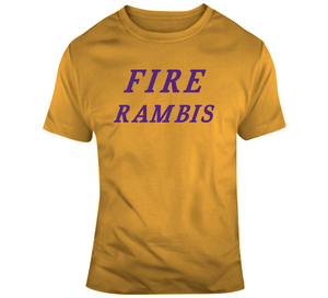 Fire Rambis Protest La Basketball Fan T Shirt