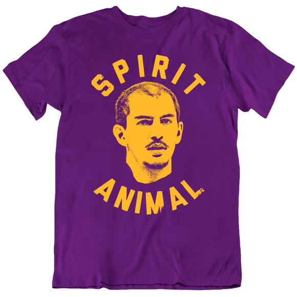 Alex Caruso Spirit Animal Los Angeles Basketball Fan Purple T Shirt
