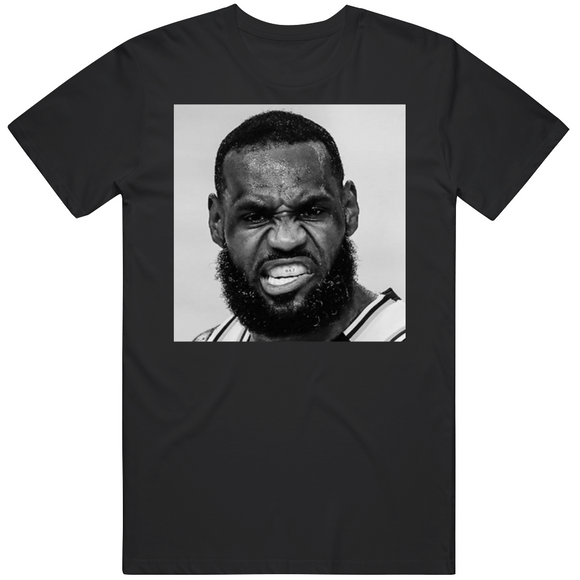 Lebron James Game Face Los Angeles Basketball Fan T Shirt