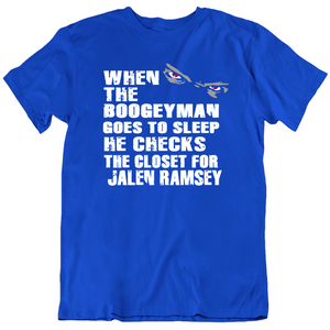 Jalen Ramsey Boogeyman Check The Closet La Football Fan T Shirt