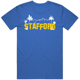 Matthew Stafford Hollywood Sign La Football Fan T Shirt