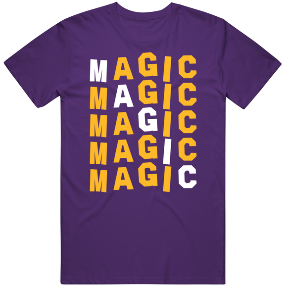 Magic Johnson X5 Los Angeles Basketball Fan V2 T Shirt