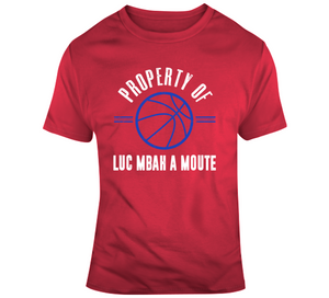 Property Of Luc Mbah A Moute Los Angeles Basketball Fan T Shirt