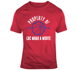 Property Of Luc Mbah A Moute Los Angeles Basketball Fan T Shirt