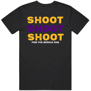 Lebron James  Shoot For The Middle One La Basketball Fan T Shirt