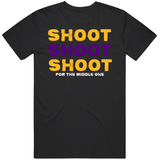 Lebron James  Shoot For The Middle One La Basketball Fan T Shirt