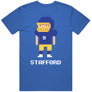Matthew Stafford 8 Bit Retro LA Football Fan T Shirt