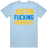 Justin Fn Herbert Los Angeles  Football Fan  T Shirt