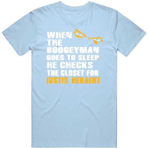 Justin Herbert Boogeyman Los Angeles Football Fan T Shirt