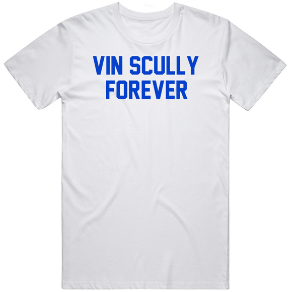 LaLaLandTshirts VIN Scully Tribute Patch La The Voice Los Angeles Baseball V2 T Shirt Ladies Premium / Black / Small