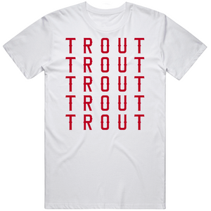 Mike Trout X5 Trout Los Angeles California Baseball Fan V2 T Shirt