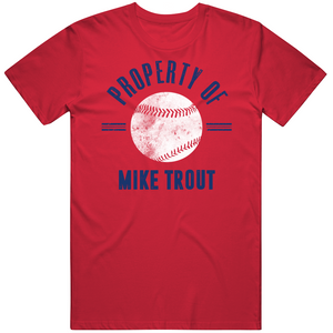 Mike Trout Property Of Los Angeles California Baseball Fan T Shirt