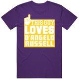 D'Angelo Russell This Guy Loves Los Angeles Basketball Fan T Shirt