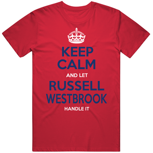 Russell Westbrook Keep Calm Los Angeles Basketball Fan T Shirt