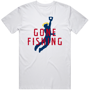 Mike Trout Gone Fishing Los Angeles California Baseball Fan V2 T Shirt