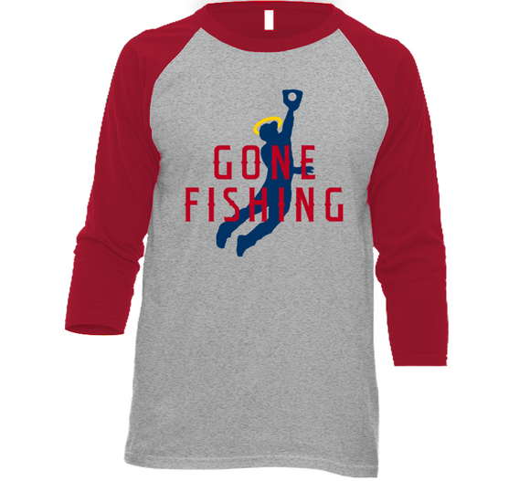 Mike Trout Gone Fishing Los Angeles California Baseball Fan V4 T Shirt