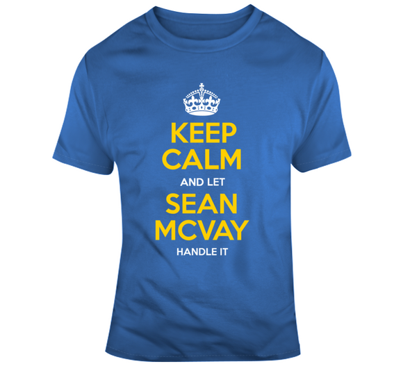 Sean McVay Keep Calm Handle It La Football Fan T Shirt
