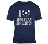 Jonathan Dos Santos I Heart Los Angeles Soccer T Shirt