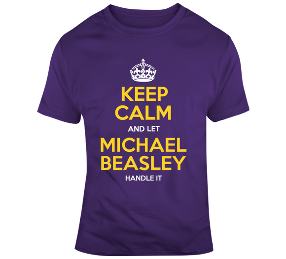Michael Beasley Keep Calm Handle It La Basketball Fan T Shirt