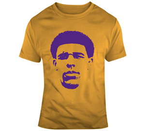 Lonzo Ball Big Head Silhouette Los Angeles Basketball Fan T Shirt