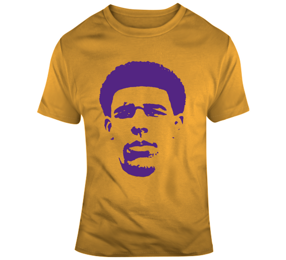Lonzo Ball Big Head Silhouette Los Angeles Basketball Fan T Shirt