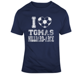 Tomas Hilliard Arce I Heart Los Angeles Soccer T Shirt