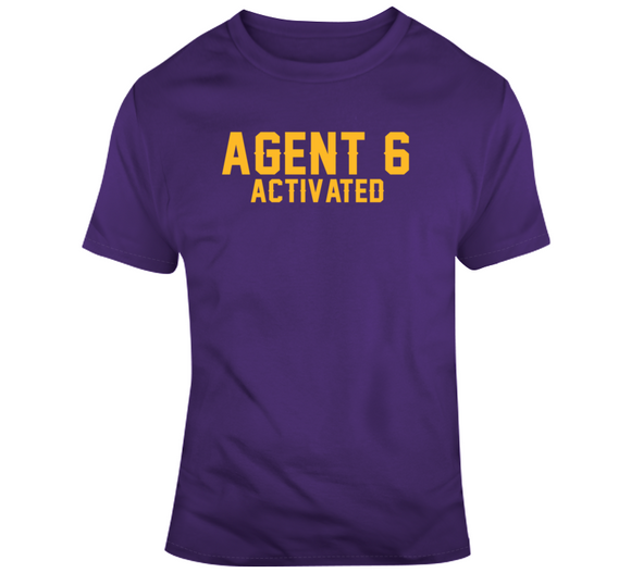 LeBron James Agent 6 Activated La Basketball Fan V4 T Shirt