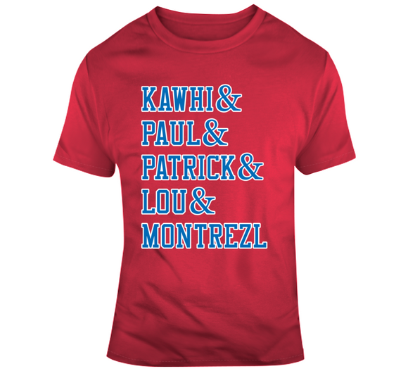Kawhi Paul Patrick Lou Montrezl La Basketball Fan T Shirt