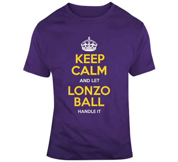 Lonzo Ball Keep Calm Handle It La Basketball Fan T Shirt