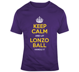 Lonzo Ball Keep Calm Handle It La Basketball Fan T Shirt