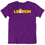 LeBron James 6 Crown LA Basketball Fan T Shirt