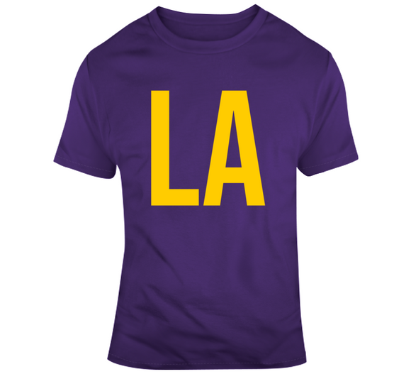 LA Los Angeles Basketball Fan  T Shirt