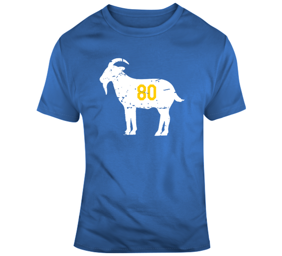 Isaac Bruce Goat Distressed La Football Fan T Shirt