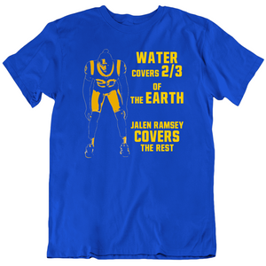 Jalen Ramsey Water Covers The Rest La Football Fan T Shirt