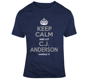 CJ Anderson Keep Calm La Football Fan T Shirt