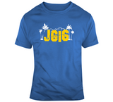 Jared Goff Jg16 Hollywood Sign La Football Fan T Shirt