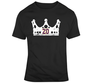 Luc Robitaille Crown Distressed Los Angeles Hockey Fan T Shirt