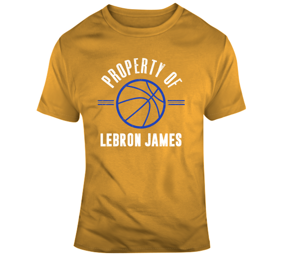 Property Of LeBron James Los Angeles Basketball Fan T Shirt
